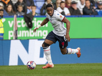 Victor Adeboyejo #9 of Bolton Wanderers F.C. is in action during the Sky Bet League 1 match between Bolton Wanderers and Burton Albion at th...