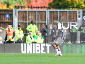 Karlan Grant celebrates his goal to put West Bromwich Albion ahead during the Sky Bet Championship match between Oxford United and West Brom...