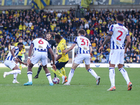 #23, Siriki Dembele of Oxford is on the ball as he attacks the West Bromwich Albion defense during the Sky Bet Championship match between Ox...