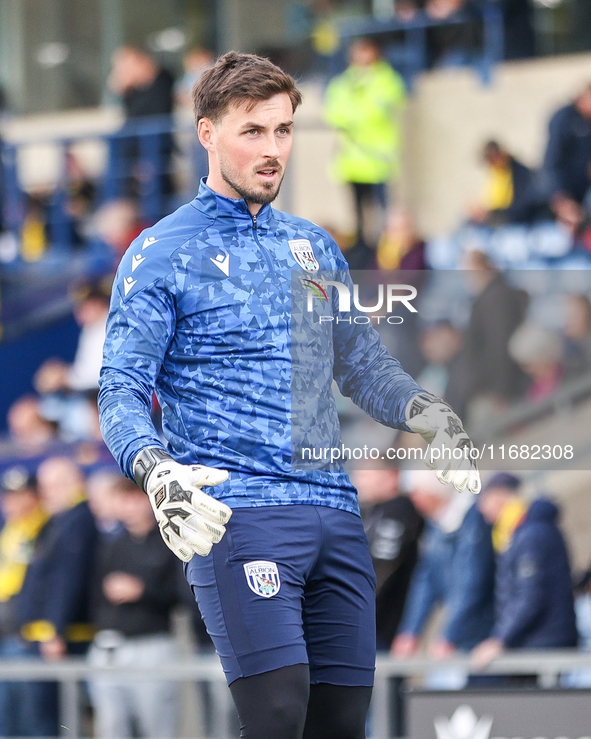 #23, Joe Wildsmith of WBA warms up during the Sky Bet Championship match between Oxford United and West Bromwich Albion at the Kassam Stadiu...