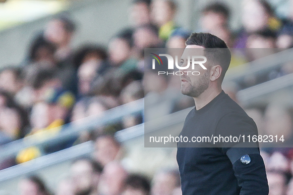 Oxford manager, Des Buckingham, is present during the Sky Bet Championship match between Oxford United and West Bromwich Albion at the Kassa...