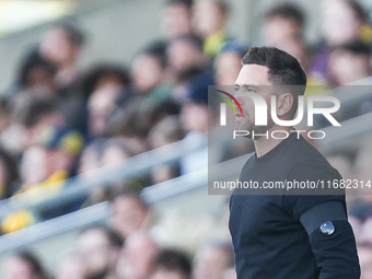 Oxford manager, Des Buckingham, is present during the Sky Bet Championship match between Oxford United and West Bromwich Albion at the Kassa...