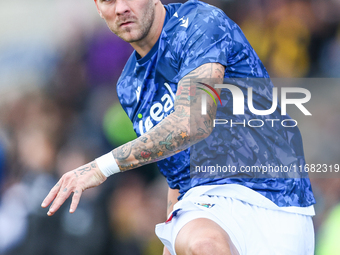 #20, Uros Racic of WBA warms up during the Sky Bet Championship match between Oxford United and West Bromwich Albion at the Kassam Stadium i...