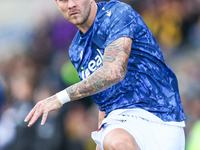 #20, Uros Racic of WBA warms up during the Sky Bet Championship match between Oxford United and West Bromwich Albion at the Kassam Stadium i...