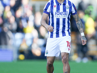 Karlan Grant of WBA participates in the Sky Bet Championship match between Oxford United and West Bromwich Albion at the Kassam Stadium in O...