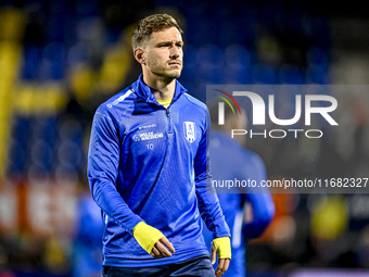 RKC midfielder Reuven Niemeijer plays during the match between RKC and Twente at the Mandemakers Stadium in Waalwijk, Netherlands, on Octobe...