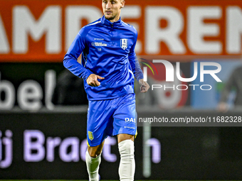 RKC forward Sylvester van der Water plays during the match between RKC and Twente at the Mandemakers Stadium in Waalwijk, Netherlands, on Oc...