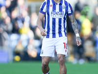 Karlan Grant of WBA participates in the Sky Bet Championship match between Oxford United and West Bromwich Albion at the Kassam Stadium in O...