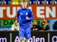 RKC midfielder Tim van der Loo plays during the match between RKC and Twente at the Mandemakers Stadium in Waalwijk, Netherlands, on October...