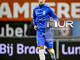 RKC forward Sylvester van der Water plays during the match between RKC and Twente at the Mandemakers Stadium in Waalwijk, Netherlands, on Oc...