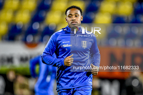 RKC defender Juan Familia-Castillo plays during the match between RKC and Twente at the Mandemakers Stadium in Waalwijk, Netherlands, on Oct...