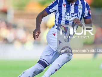 Grady Diangana of WBA is in action during the Sky Bet Championship match between Oxford United and West Bromwich Albion at the Kassam Stadiu...