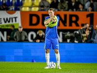 RKC defender Julian Lelieveld plays during the match between RKC and Twente at the Mandemakers Stadium in Waalwijk, Netherlands, on October...