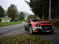 Driver Nikolay Gryazin and co-driver Konstantin Aleksandrov of the team AEC - DG Sport Competition Citroen C3 face the third day of the race...