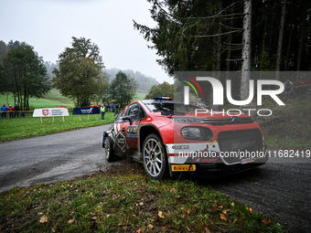 Driver Yohan Rossel and co-driver Arnaud Dunand, of the team AEC - DG Sport Competition Citroen C3, face the third day of the race during th...