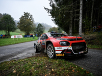 Driver Yohan Rossel and co-driver Arnaud Dunand, of the team AEC - DG Sport Competition Citroen C3, face the third day of the race during th...