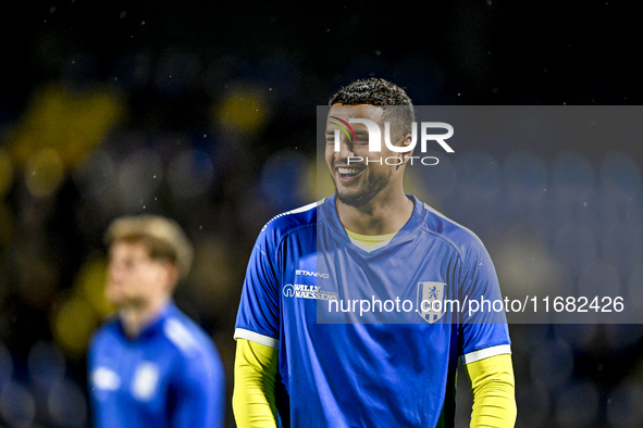 RKC midfielder Mohamed Ihattare plays during the match between RKC and Twente at the Mandemakers Stadium in Waalwijk, Netherlands, on Octobe...