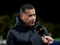 RKC trainer Henk Fraser is present during the match between RKC and Twente at the Mandemakers Stadium for the 2024-2025 season in Waalwijk,...