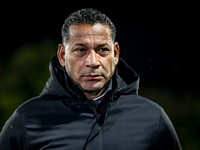 RKC trainer Henk Fraser is present during the match between RKC and Twente at the Mandemakers Stadium for the 2024-2025 season in Waalwijk,...