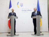 In Kyiv, Ukraine, on October 19, 2024, Minister of Foreign Affairs of Ukraine Andrii Sybiha and Minister for Europe and Foreign Affairs of t...