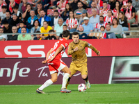 Players are in action during the LaLiga EA Sports 2024 - 2025 match between Girona FC and Real Sociedad at Montilivi Stadium in Girona, Spai...