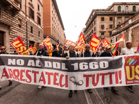 Thousands join the march to protest against the 1660 bill. The new law toughens the penalties for street demonstrations, road blockades, pea...