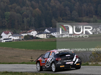 Driver Nikolay Gryazin and co-driver Konstantin Aleksandrov of the team AEC - DG Sport Competition Citroen C3 face the third day of the race...