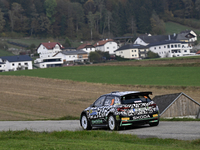 Driver Oliver Solberg and co-driver Elliott Edmondson of the team Toksport WRT 2, Skoda Fabia RS Rally2, face the third day of the race duri...