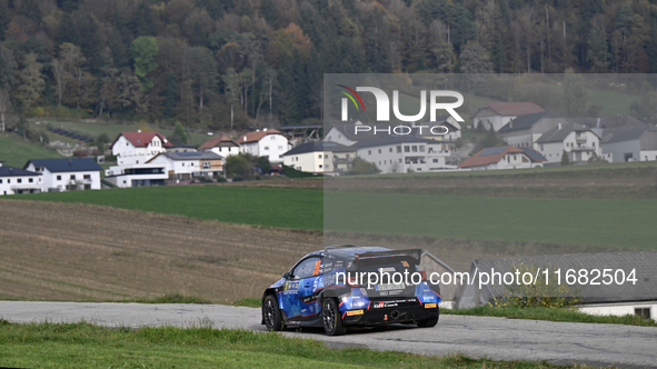 Driver Filip Mares and co-driver Radovan Bucha in a Toyota GR Yaris Rally2 face the third day of the race during the FIA World Rally Champio...