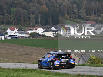 Driver Filip Mares and co-driver Radovan Bucha in a Toyota GR Yaris Rally2 face the third day of the race during the FIA World Rally Champio...