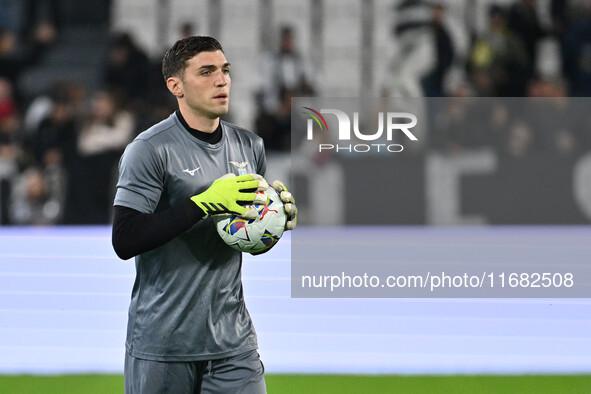 Christos Mandas of S.S. Lazio participates in the 8th day of the Serie A Championship between Juventus F.C. and S.S. Lazio at Allianz Stadiu...