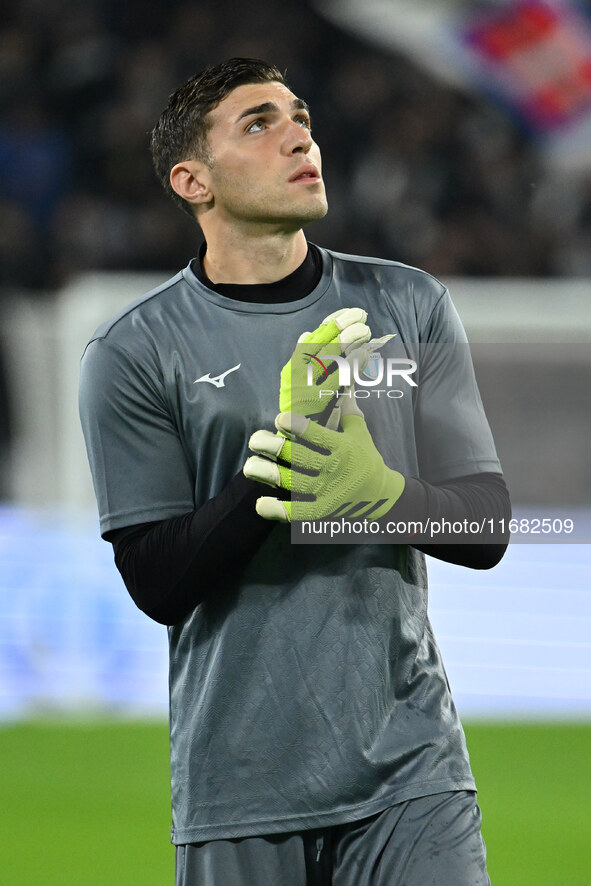 Christos Mandas of S.S. Lazio participates in the 8th day of the Serie A Championship between Juventus F.C. and S.S. Lazio at Allianz Stadiu...