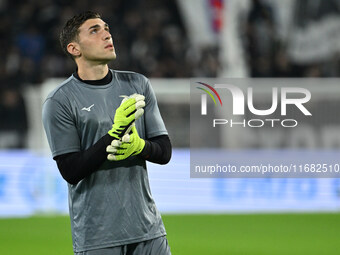 Christos Mandas of S.S. Lazio participates in the 8th day of the Serie A Championship between Juventus F.C. and S.S. Lazio at Allianz Stadiu...