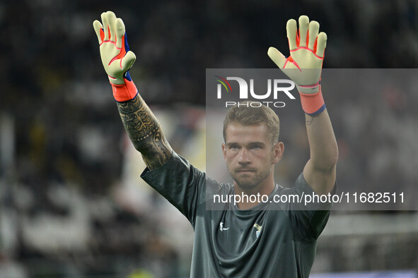 Ivan Provedel of S.S. Lazio participates in the 8th day of the Serie A Championship between Juventus F.C. and S.S. Lazio at Allianz Stadium...