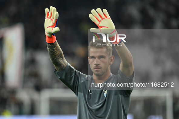 Ivan Provedel of S.S. Lazio participates in the 8th day of the Serie A Championship between Juventus F.C. and S.S. Lazio at Allianz Stadium...