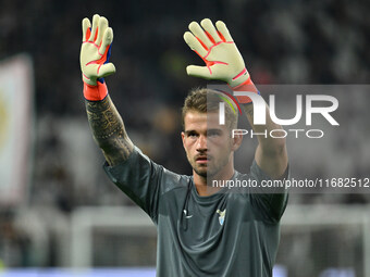 Ivan Provedel of S.S. Lazio participates in the 8th day of the Serie A Championship between Juventus F.C. and S.S. Lazio at Allianz Stadium...