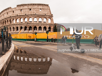 View of the Colosseum in Rome, Italy, on October 19, 2024. (