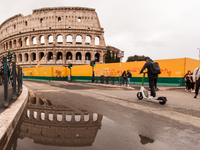 View of the Colosseum in Rome, Italy, on October 19, 2024. (