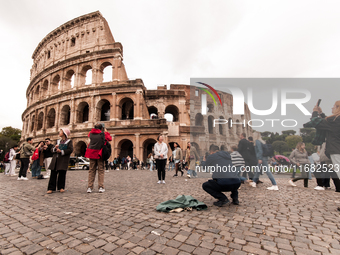 View of the Colosseum in Rome, Italy, on October 19, 2024. (