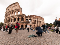 View of the Colosseum in Rome, Italy, on October 19, 2024. (