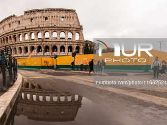 View of the Colosseum in Rome, Italy, on October 19, 2024. (