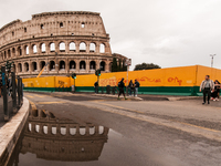 View of the Colosseum in Rome, Italy, on October 19, 2024. (