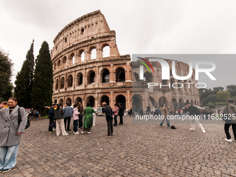 View of the Colosseum in Rome, Italy, on October 19, 2024. (