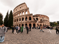 View of the Colosseum in Rome, Italy, on October 19, 2024. (