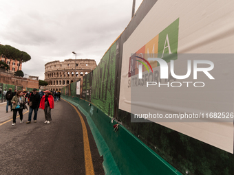 View of the Colosseum in Rome, Italy, on October 19, 2024. (