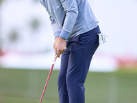 Antoine Rozner of France plays a shot on the 1st green on the third day of the Estrella Damm N.A. Andalucia Masters 2024 at Real Club de Gol...