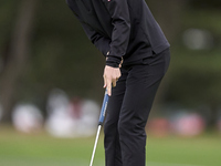 Marcus Kinhult of Sweden plays a shot on the 1st green on the third day of the Estrella Damm N.A. Andalucia Masters 2024 at Real Club de Gol...