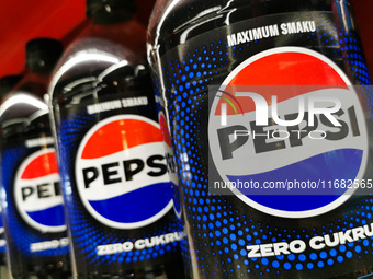 Pepsi bottles in a store in Krakow, Poland on October 19th, 2024. (