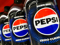 Pepsi bottles in a store in Krakow, Poland on October 19th, 2024. (