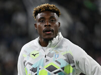 Fisayo Dele-Bashiru of S.S. Lazio participates in the 8th day of the Serie A Championship between Juventus F.C. and S.S. Lazio at Allianz St...